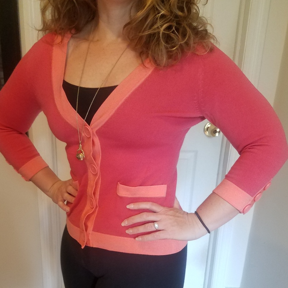 Pink and Coral Cardigan NYC